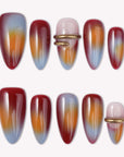 Dusk Glow Mirage Handmade Press On Nails