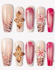 Sakura Blaze Handmade Press On Nails