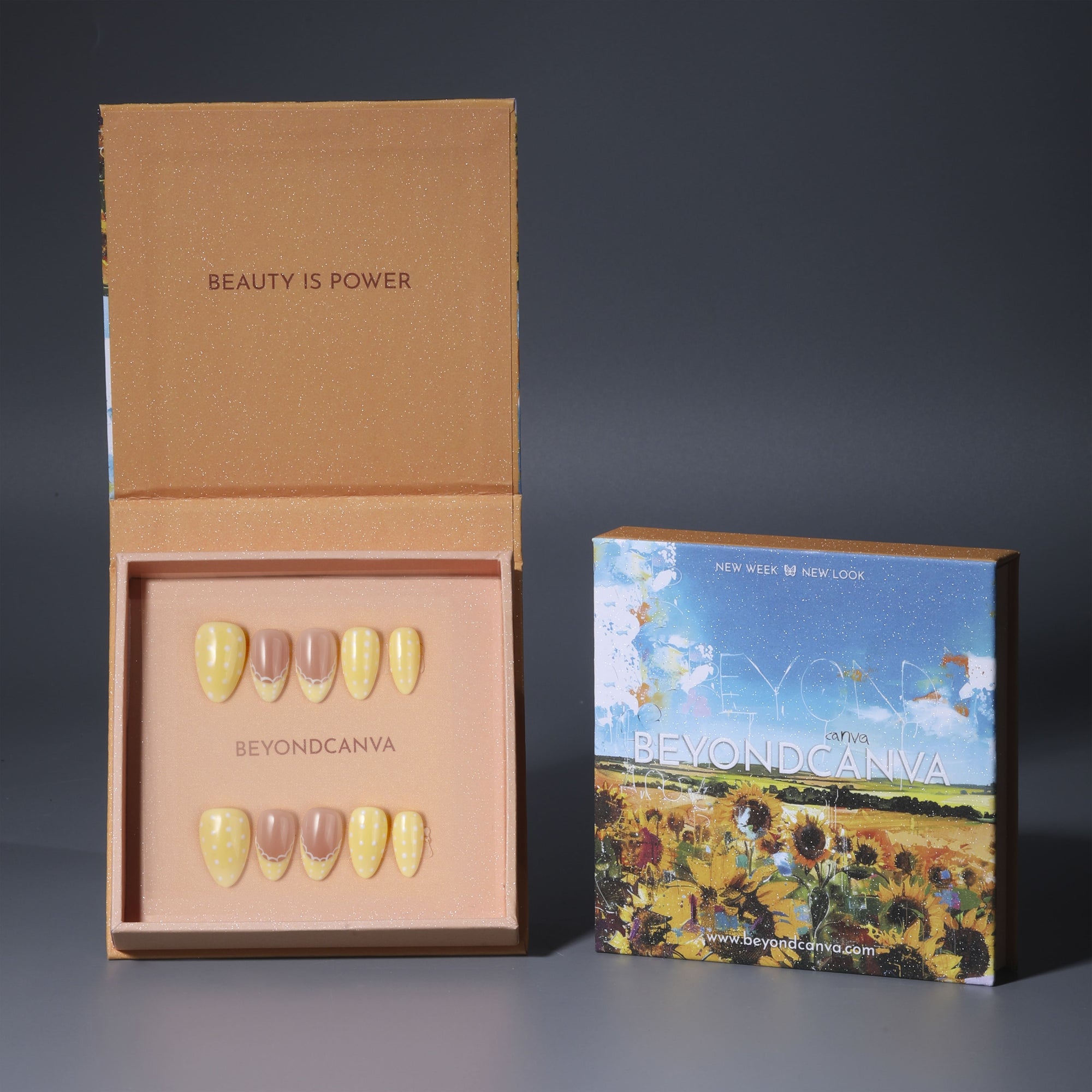 Sunny Dot Handmade Press On Nails