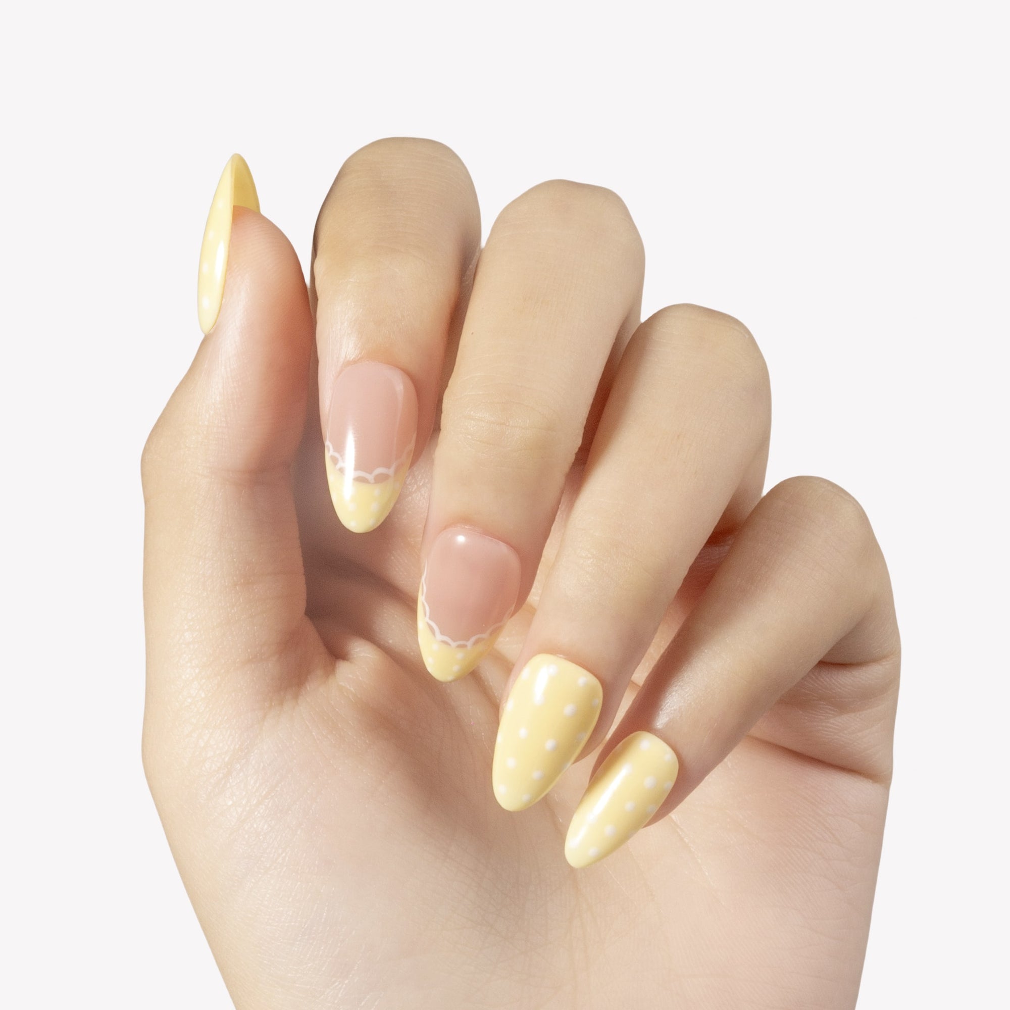 Sunny Dot Handmade Press On Nails