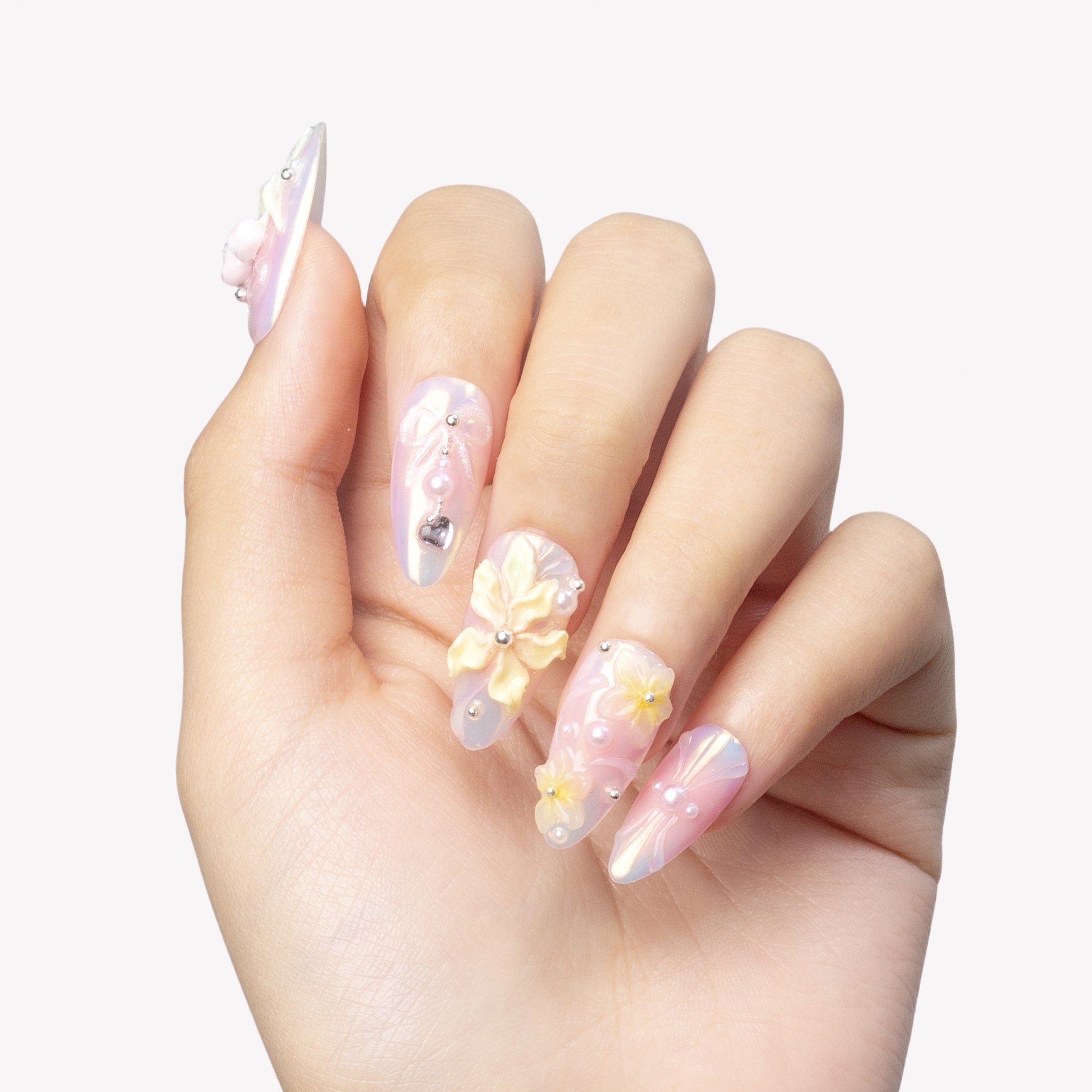 Pastel Bloom Handmade Press On Nails
