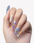 Iris Bloom Handmade Press On Nails