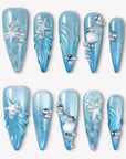 Seafoam Ballet Handmade Press On Nails