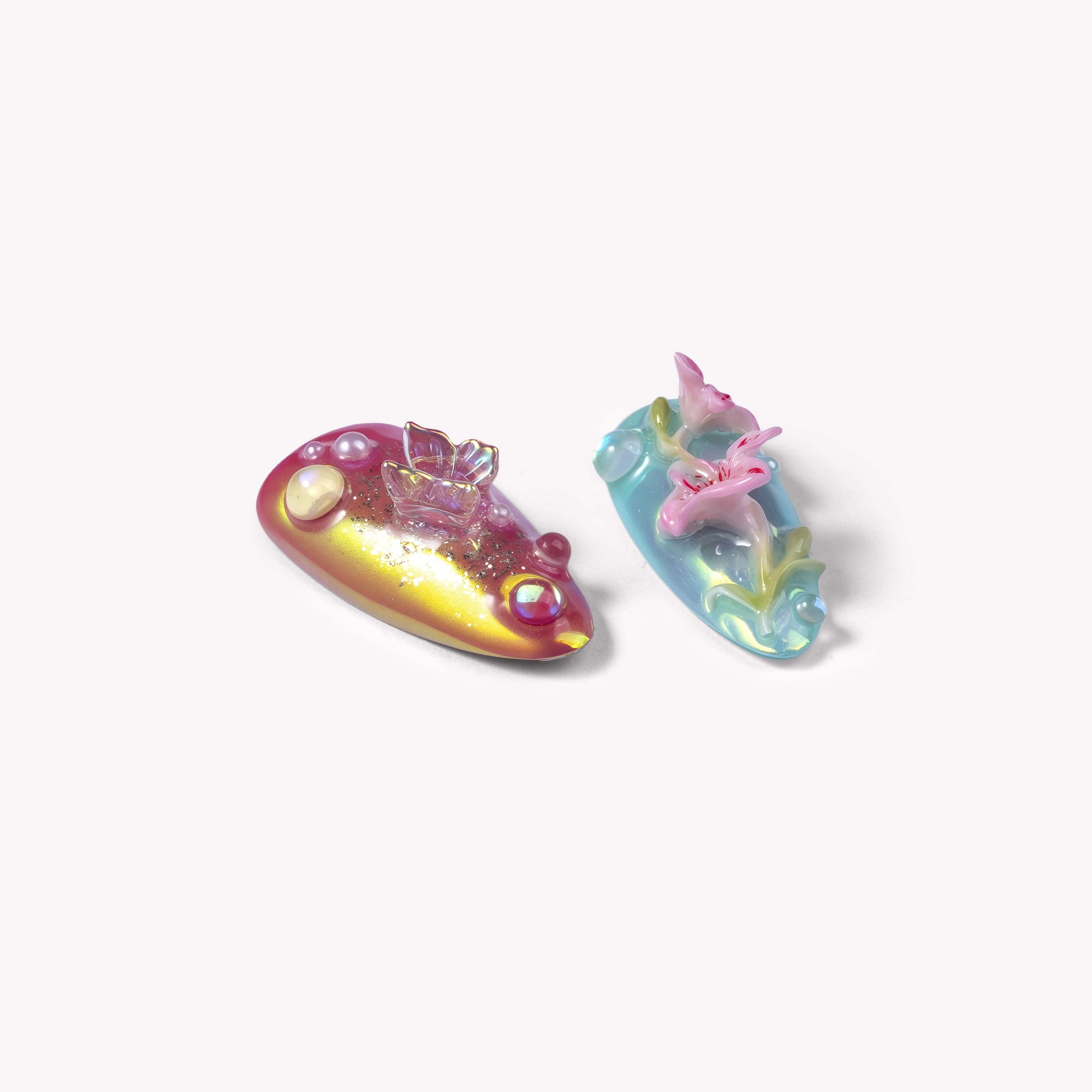 Aurora Petals Handmade Press On Nails