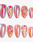 Sunset Bloom Handmade Press On Nails