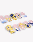 Blueberry Picnic Handmade Press On Nails