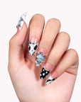 Midnight Bloom Handmade Press On Nails