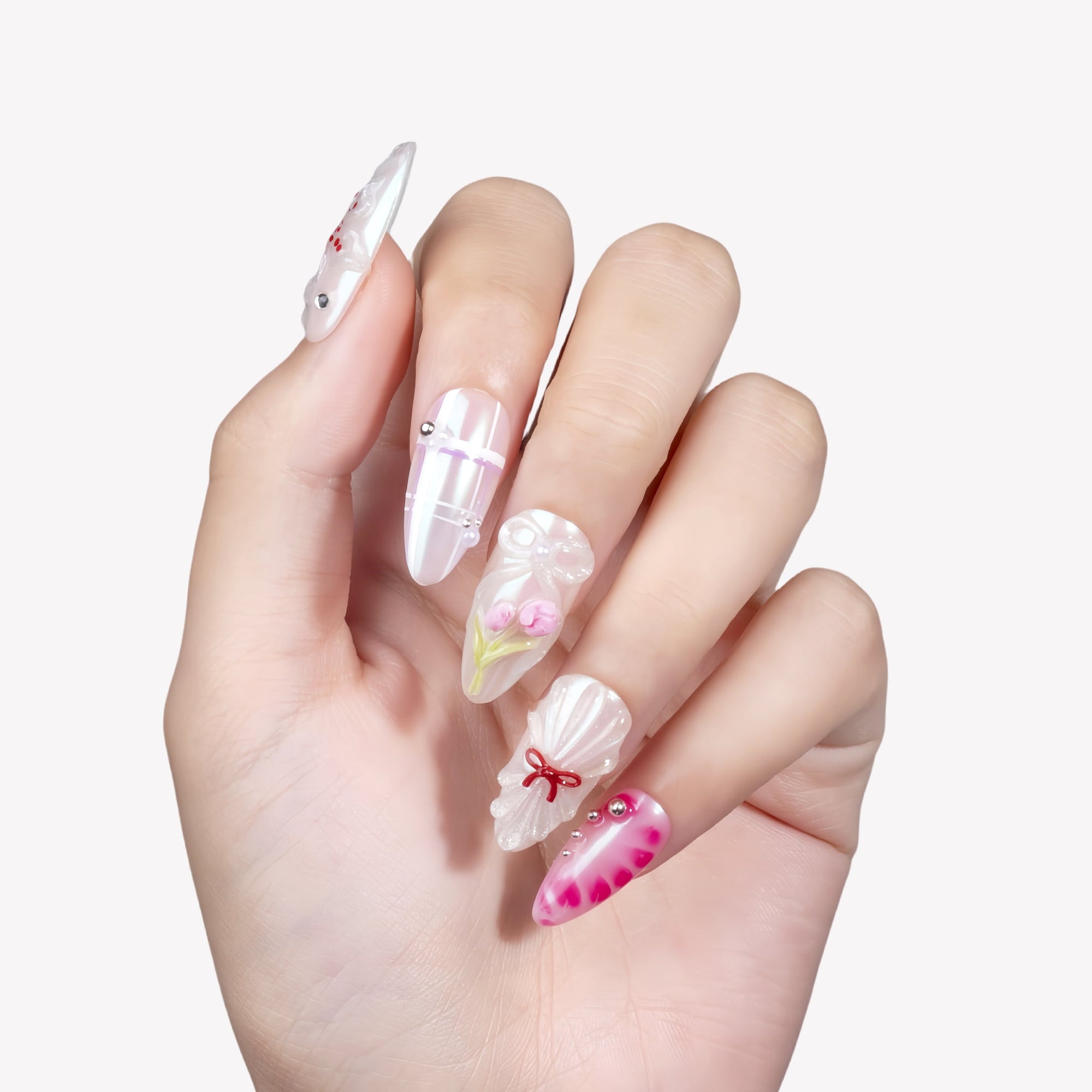 Sakura Whisper Handmade Press On Nails