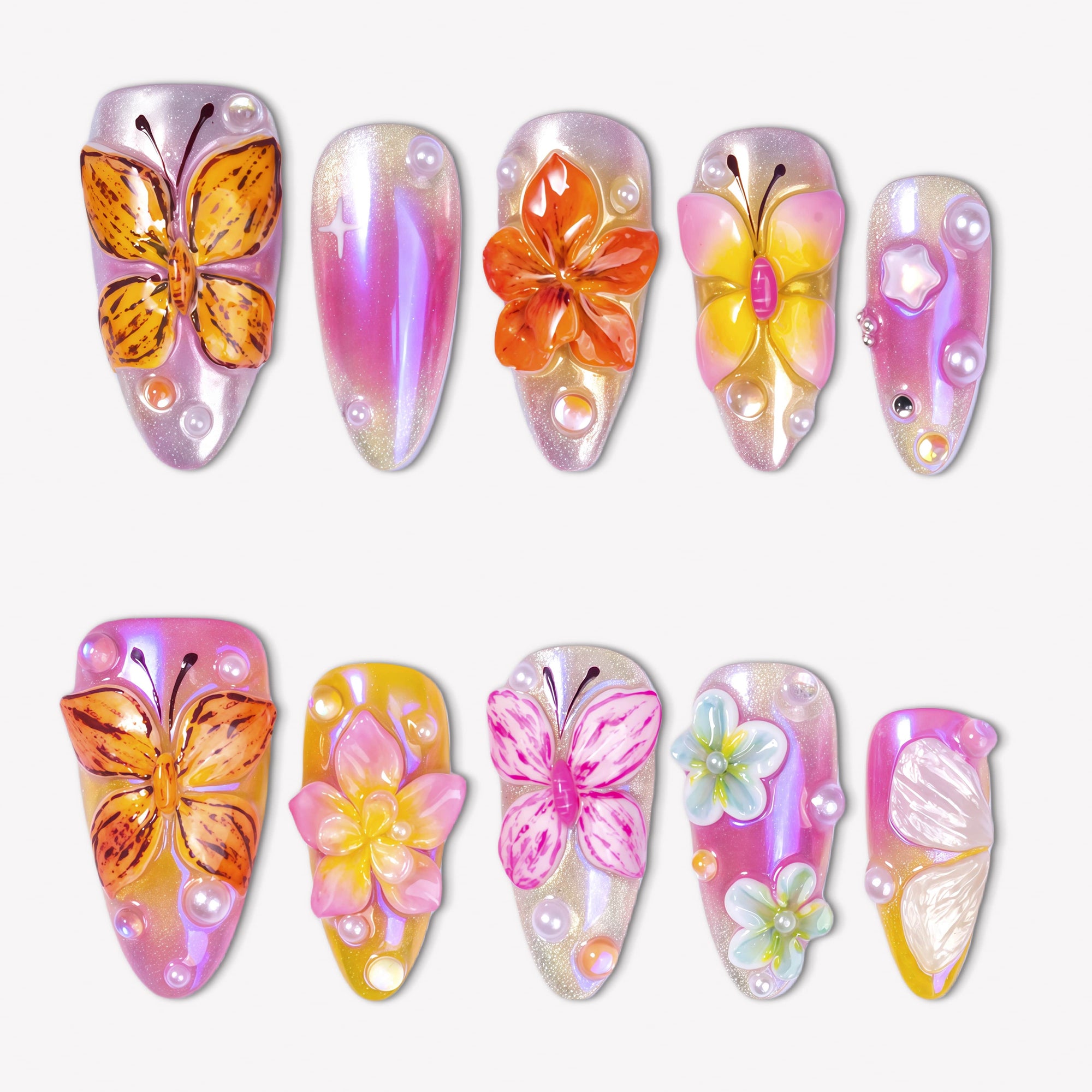 Bloom Pop Handmade Press On Nails
