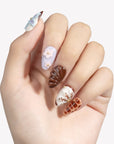 Choco Bloom Handmade Press On Nails