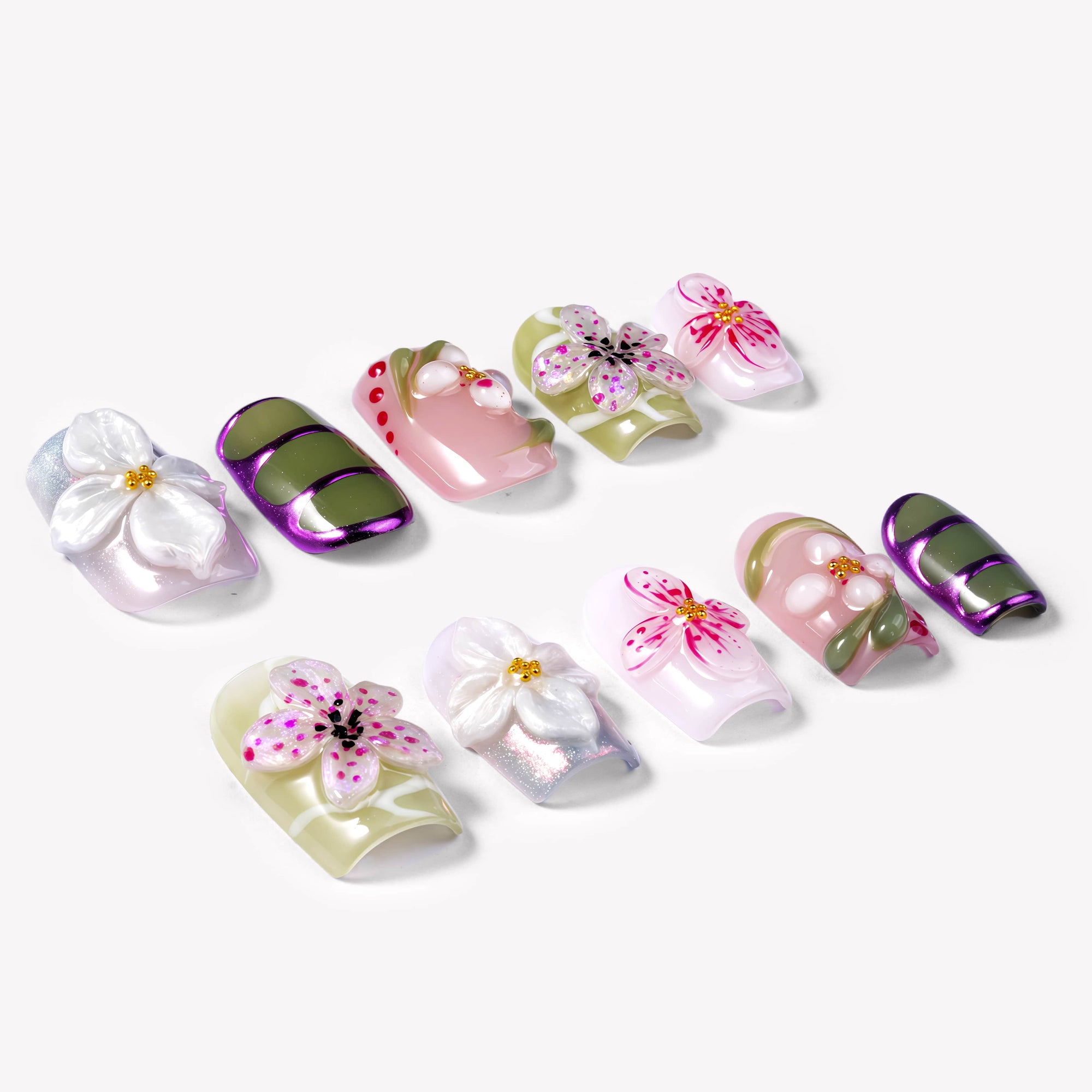 Spring Picnic Handmade Press On Nails下架