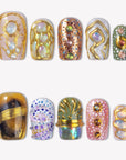 Golden Muse Handmade Press On Nails