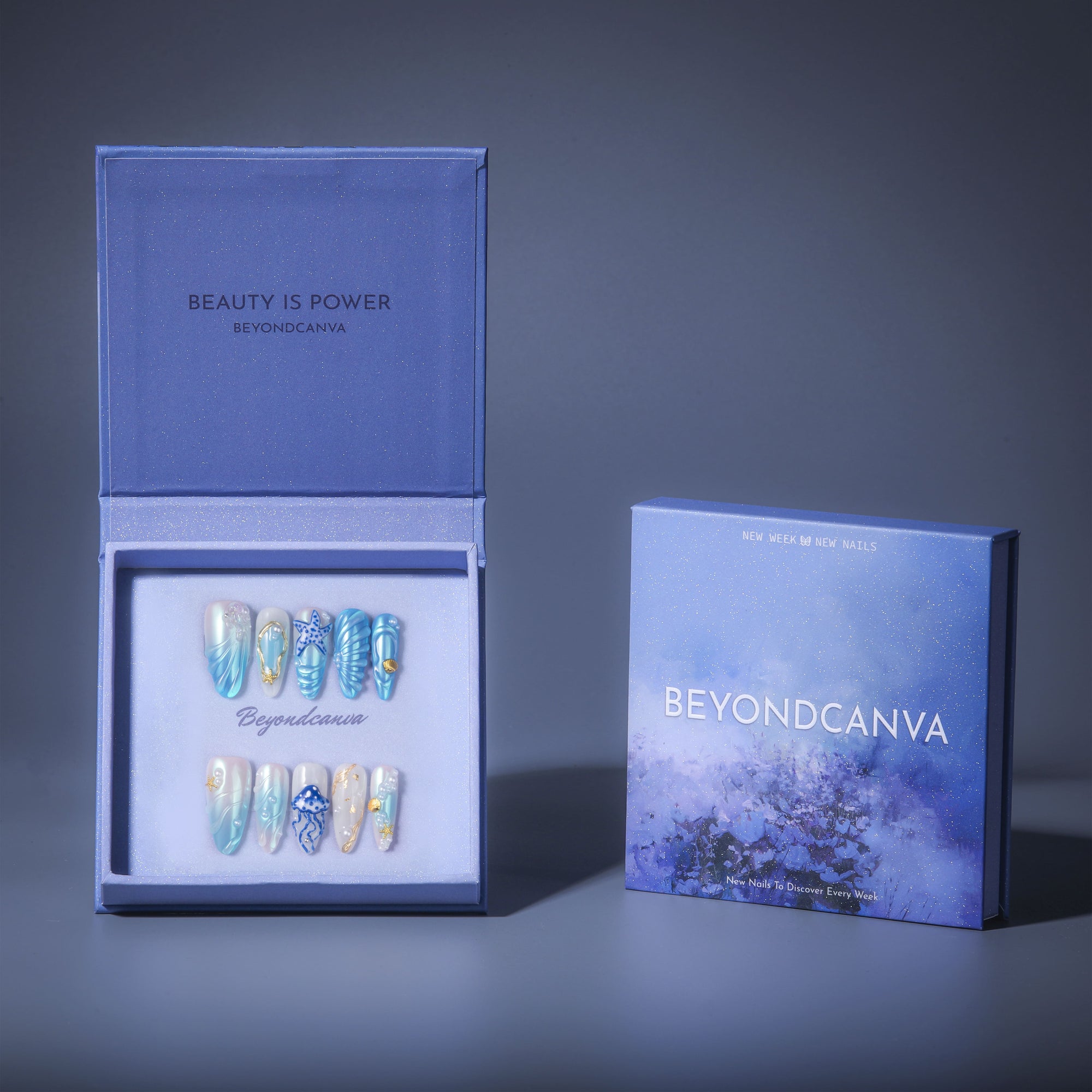 Ocean Rhapsody Handmade Press On Nails