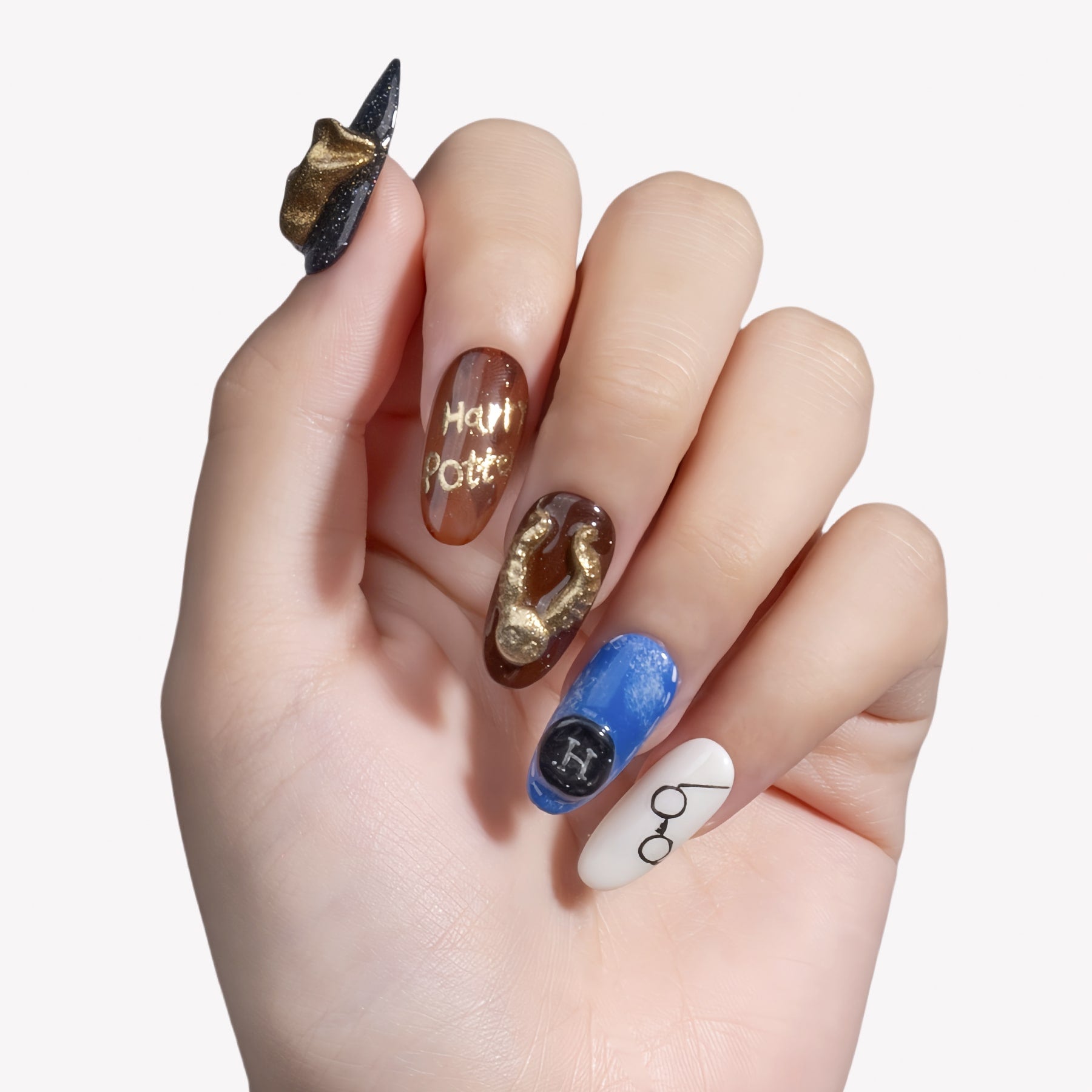 Wizarding Birthday Handmade Press On Nails