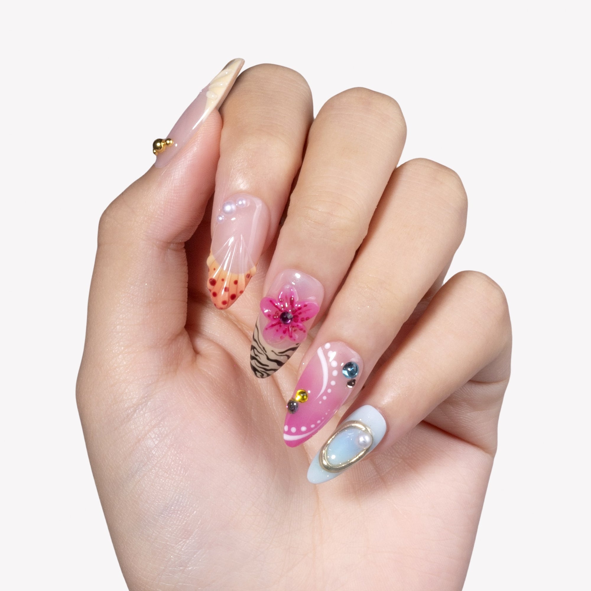 Island Echo Handmade Press On Nails