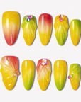 Tropical Sunset Handmade Press On Nails
