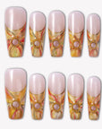 Golden Harvest Handmade Press On Nails