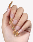 Golden Harvest Handmade Press On Nails