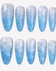Blue Mirage Handmade Press On Nails