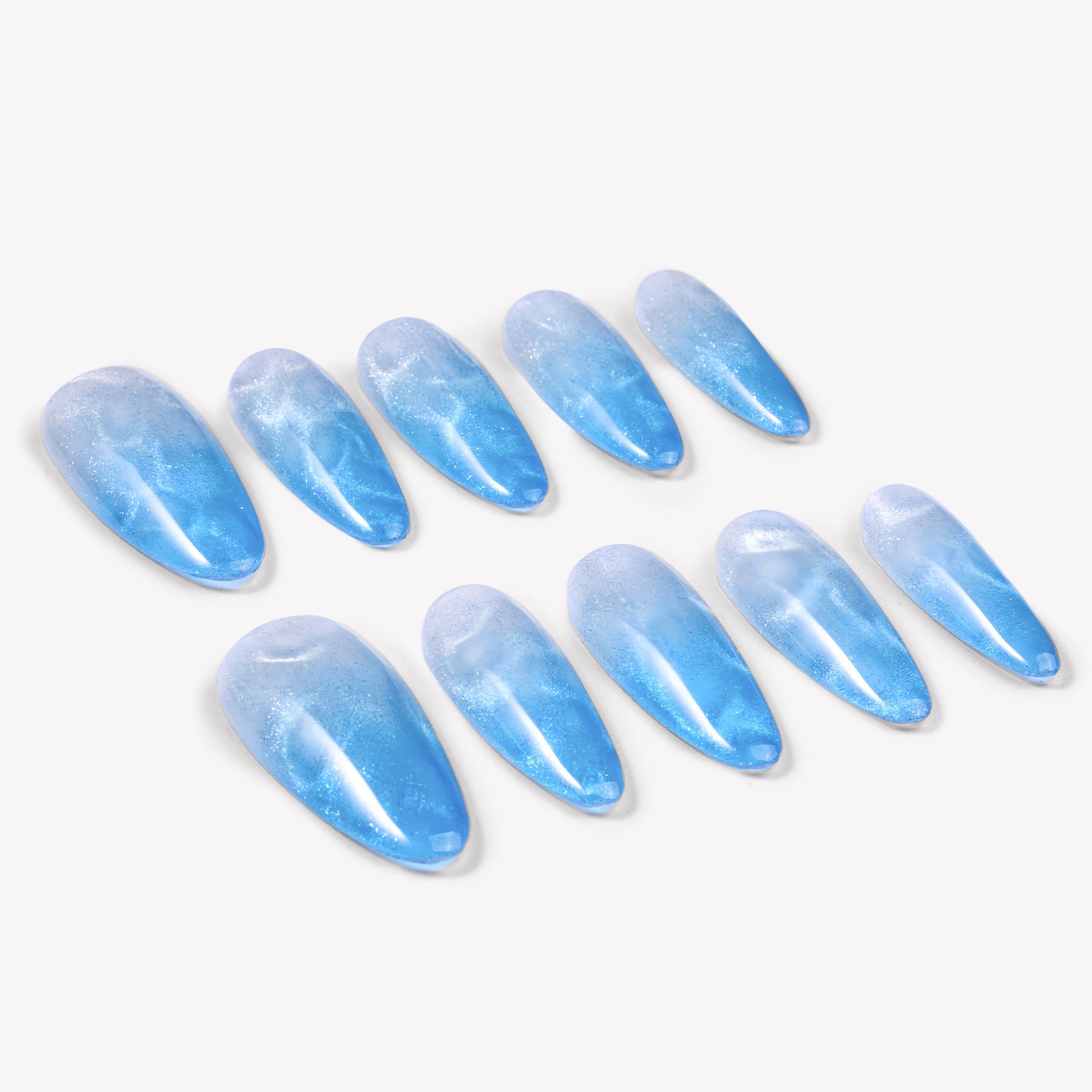 Blue Mirage Handmade Press On Nails