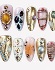 Cosmic Relic Handmade Press On Nails