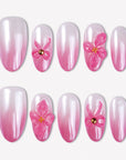 Cherry Blossom Charm Handmade Press On Nails
