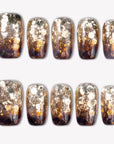 Sparkling Gradient Handmade Press On Nails