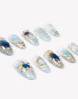 Celestial Veil Handmade Press On Nails