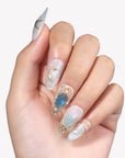 Celestial Veil Handmade Press On Nails