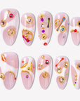Pop Art Glitz Handmade Press On Nails
