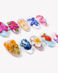 Tropical Lagoon Handmade Press On Nails