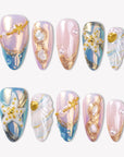 Mermaid’s Treasure Handmade Press On Nails