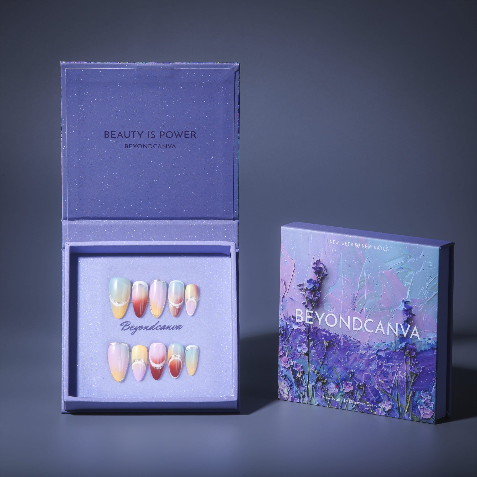 Horizon Glow Handmade Press On Nails