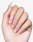 Pink Glazed French Handmade Press On Nails