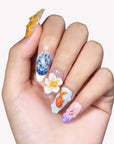 Tropical Lagoon Handmade Press On Nails