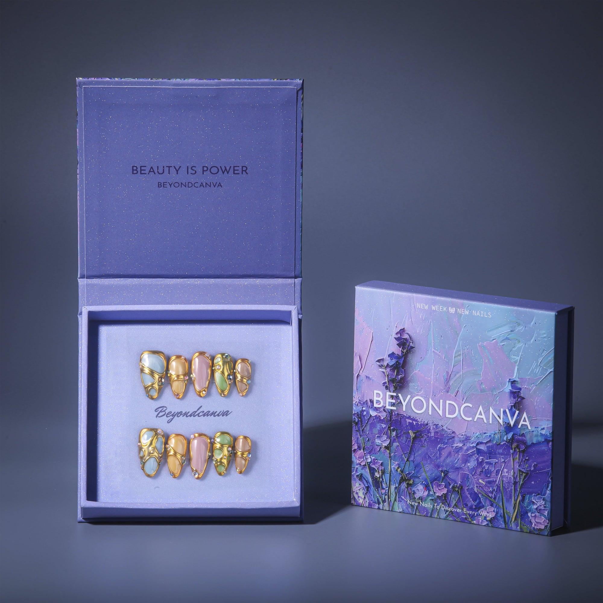 Jewel Mosaic Handmade Press On Nails