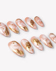 Golden Veil Handmade Press On Nails