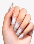 Crystal Crown Handmade Press On Nails