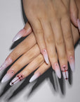 Crimson Faith Handmade Press On Nails