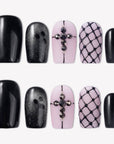 Dark Masquerade Handmade Press On Nails