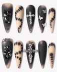 Gothic Elegance Handmade Press On Nails