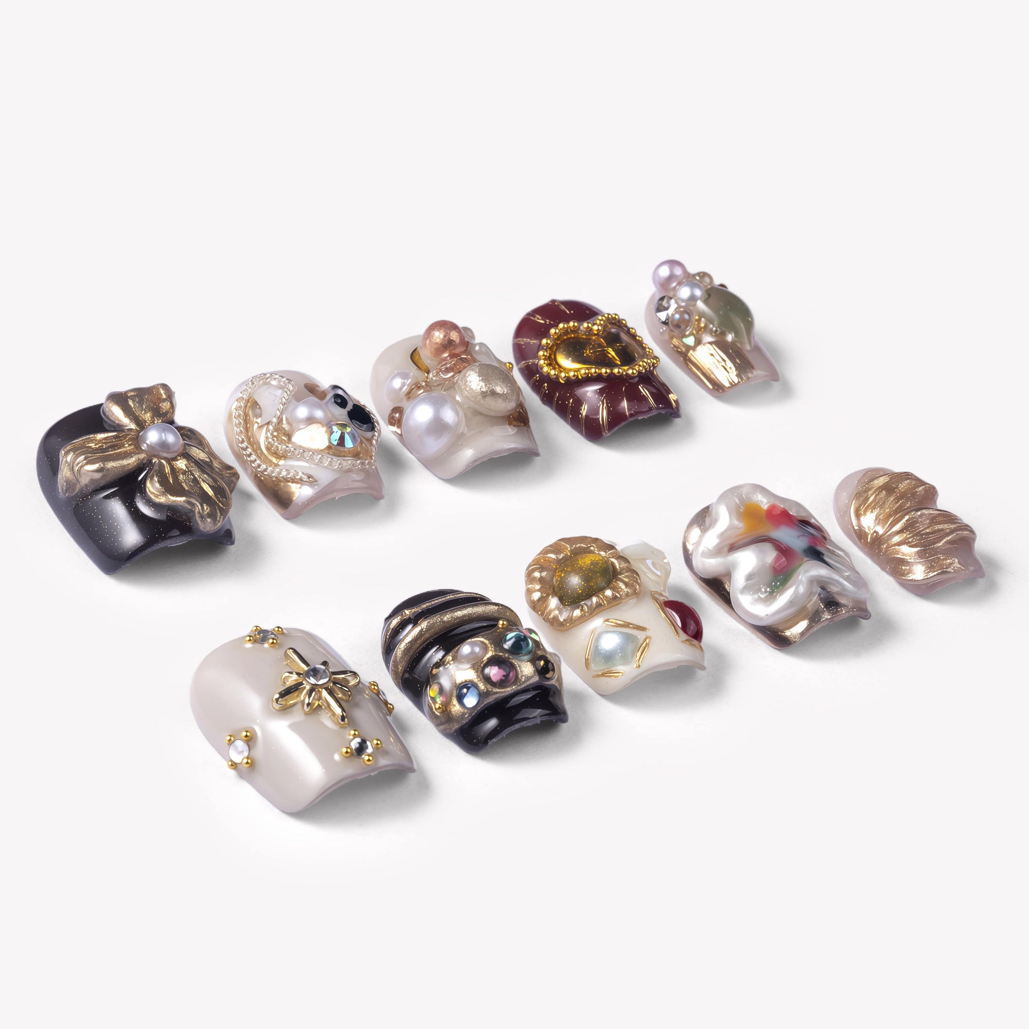 Baroque Treasures Handmade Press On Nails