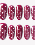 Cherry Dots Handmade Press On Nails