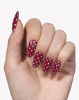 Cherry Dots Handmade Press On Nails