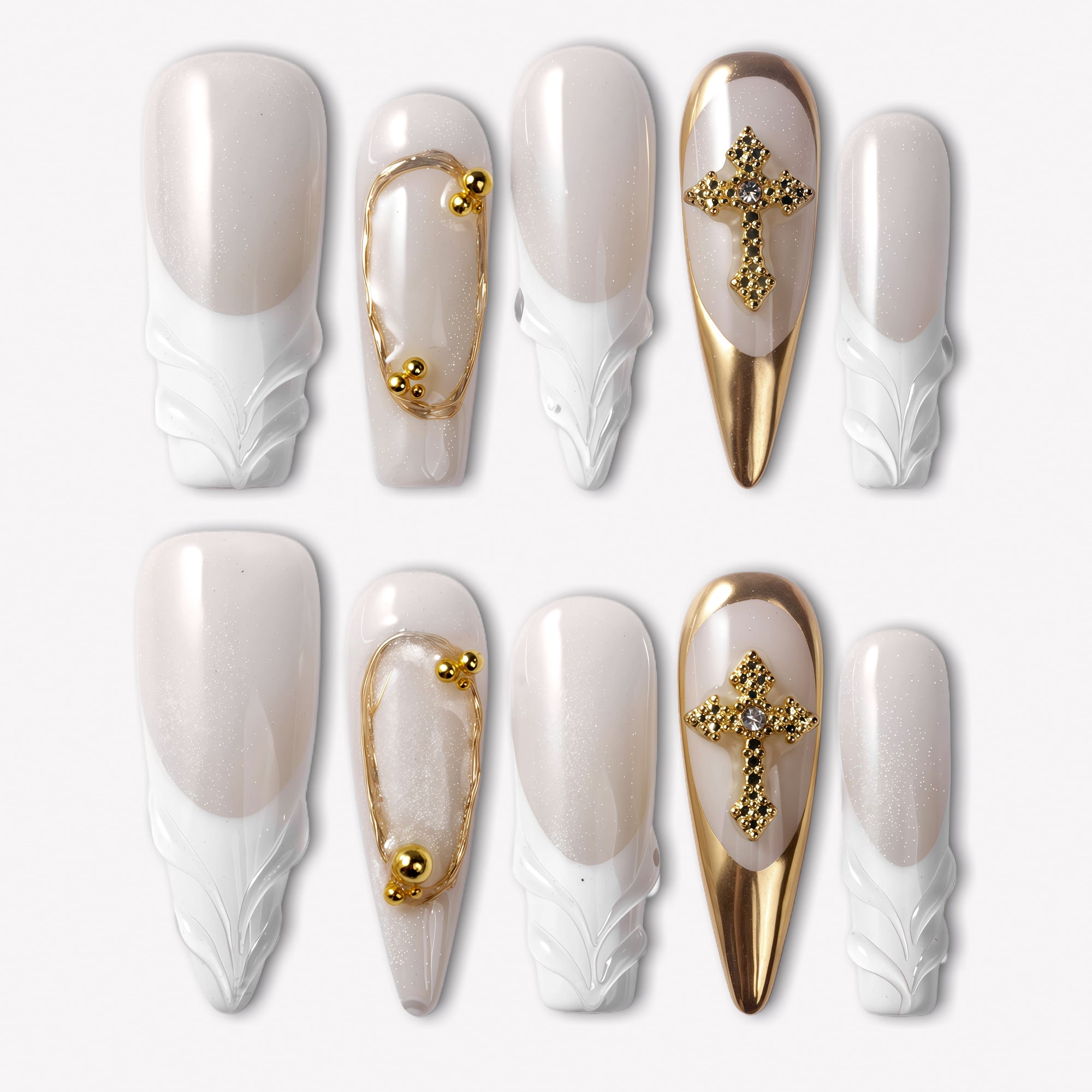 Divine Grace Handmade Press On Nail