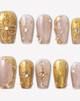 Golden Relic Handmade Press On Nails