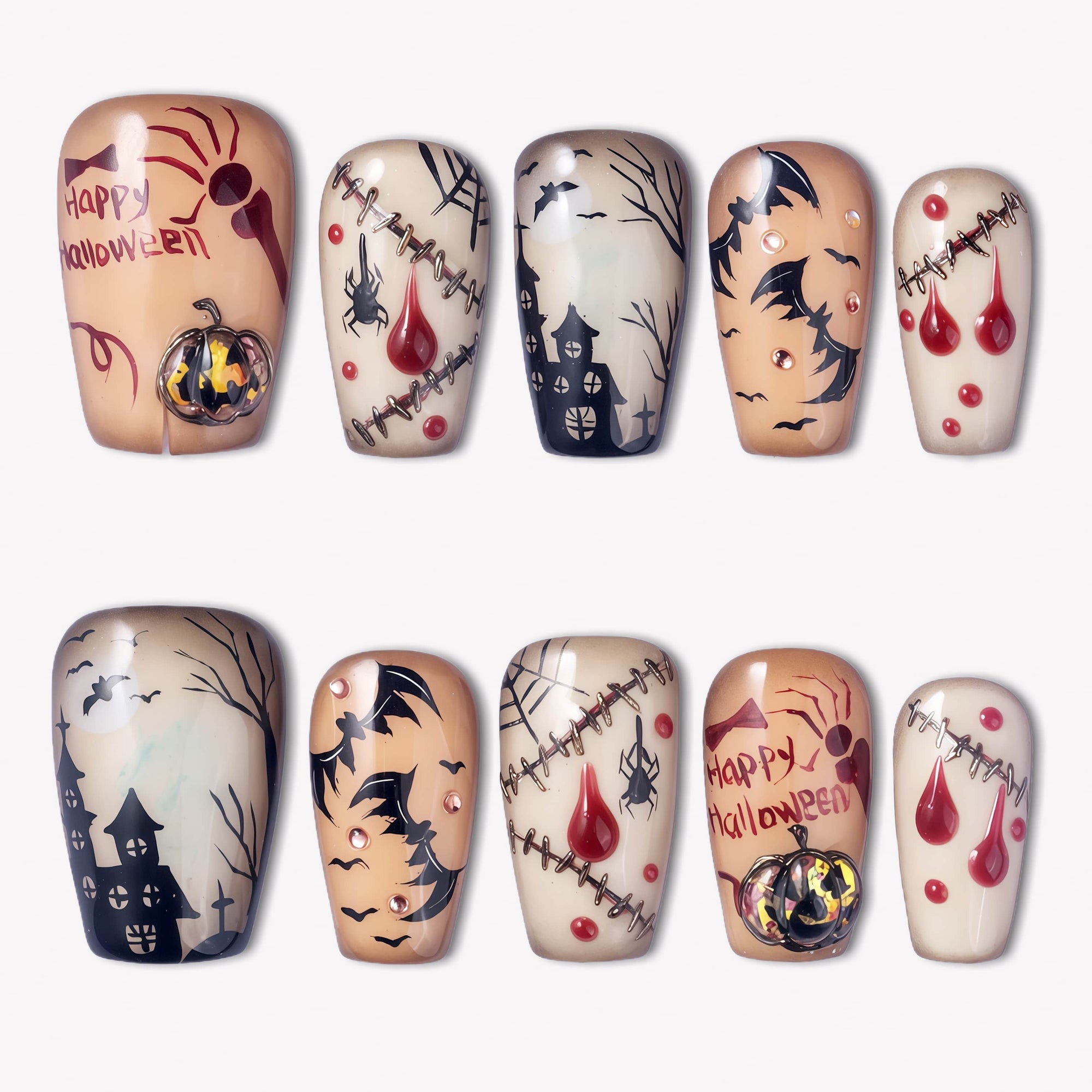 Twilight Haunt Handmade Press On Nails