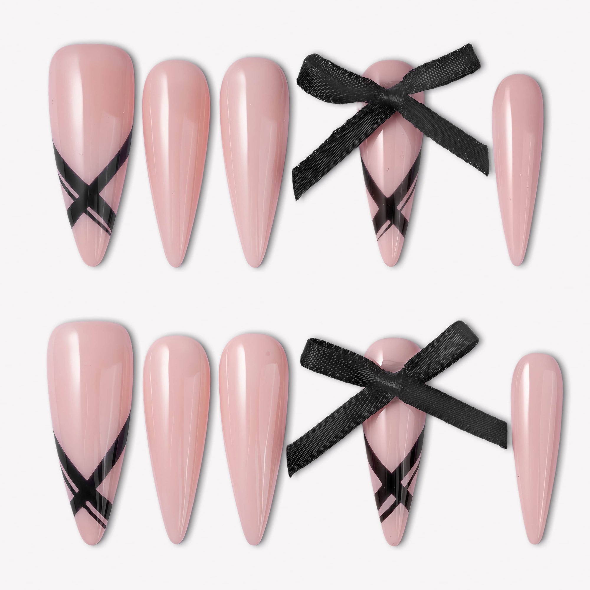 Ballet Noir Handmade Press On Nails