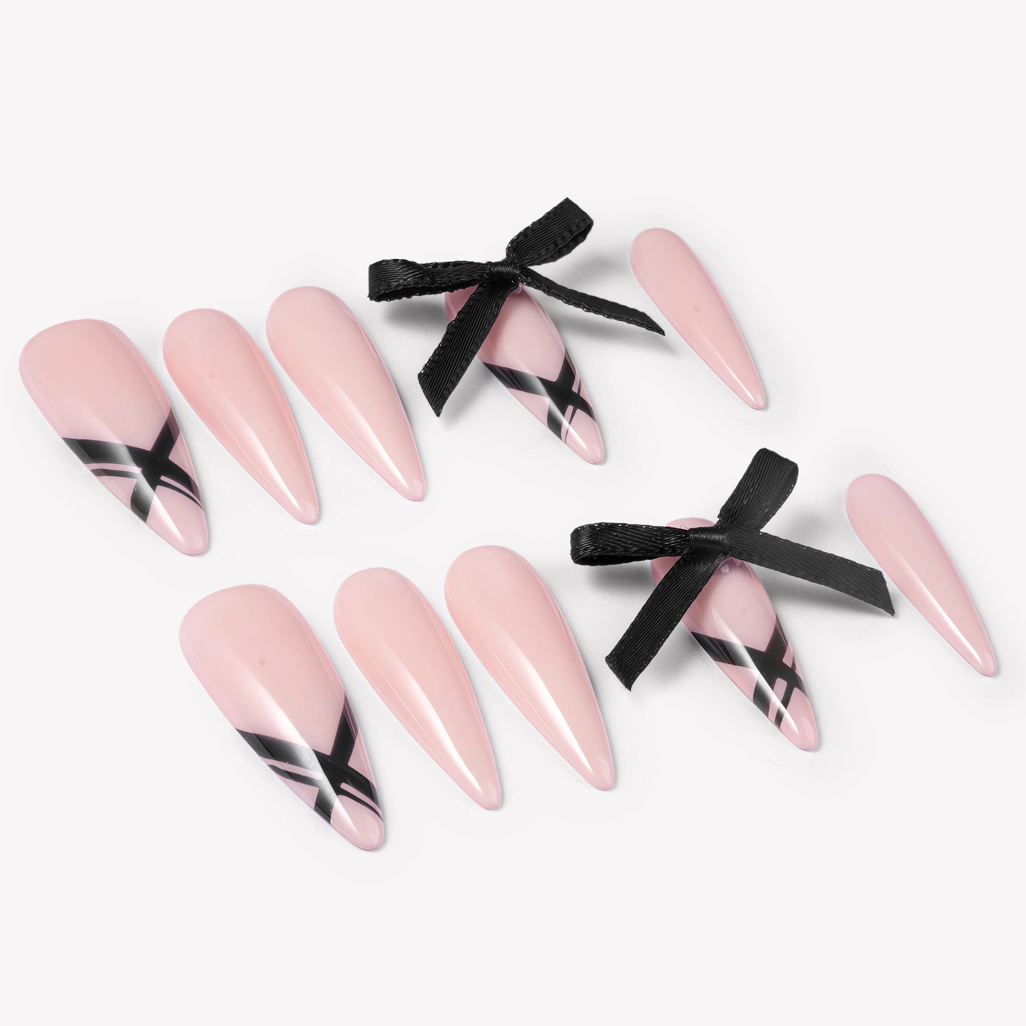 Ballet Noir Handmade Press On Nails