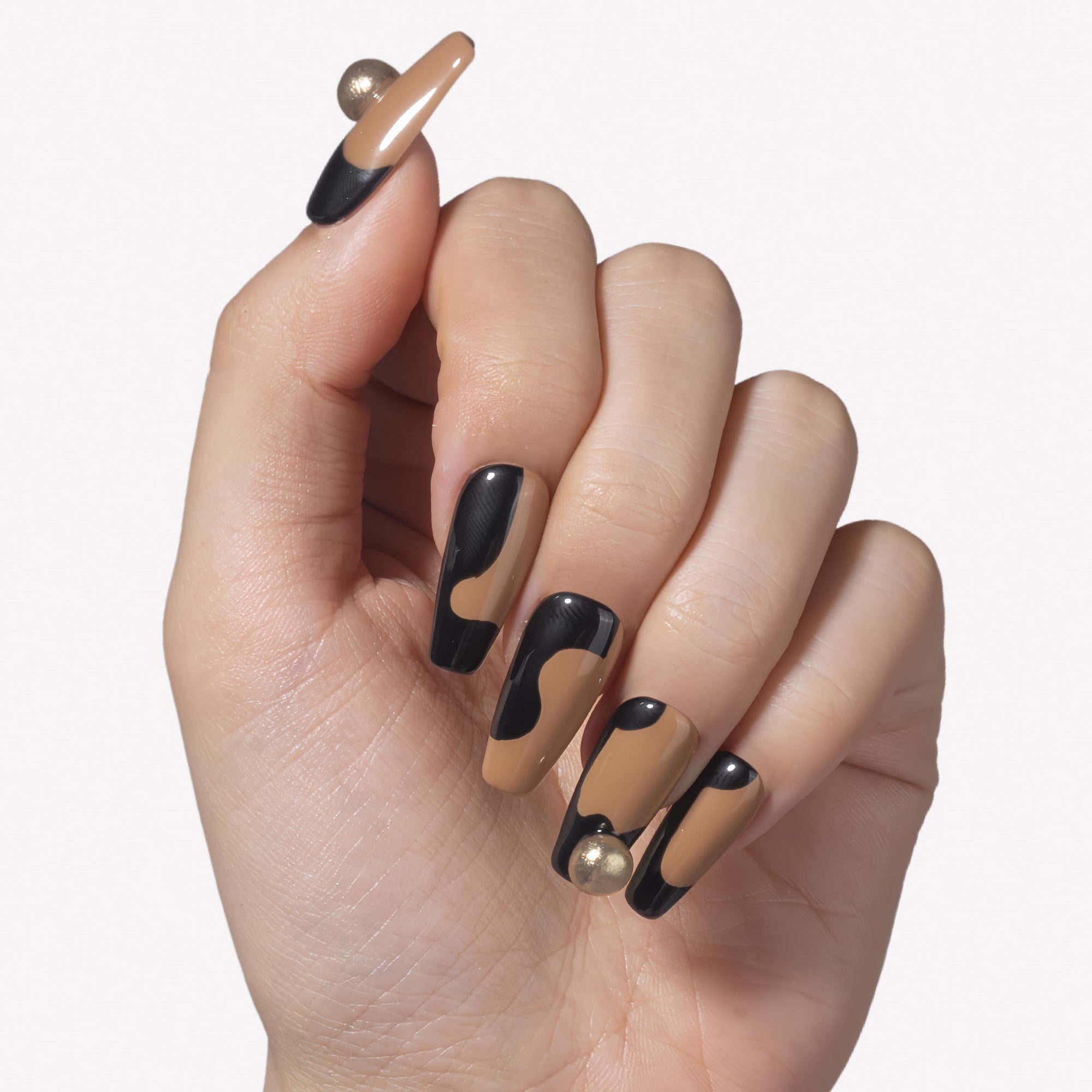 Safari Geo Handmade Press On Nails